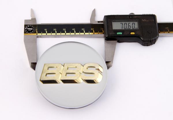 white / gold 70,6 mm 56.24.120 BBS center badges